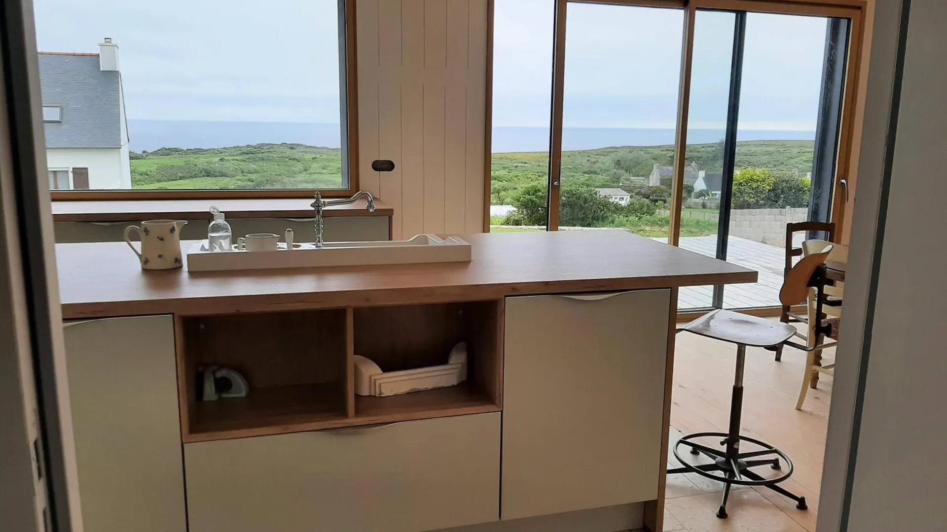 Maison En Bois Vue Sur Mer En Bretagne 5 Couchages 普洛戈 度假居